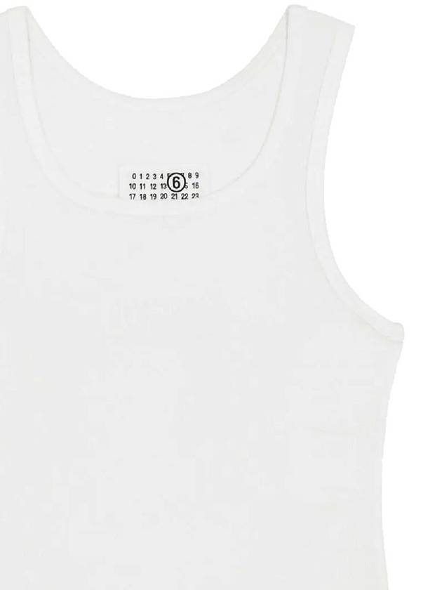 MM6 Ribbed Cotton Tank Top S52NL0067S23965100 B0711013102 - MAISON MARGIELA - BALAAN 3