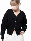 Four Woman Women s Soft Crop Knit Cardigan Black W243TP04BK - CHANCE'S NOI - BALAAN 1