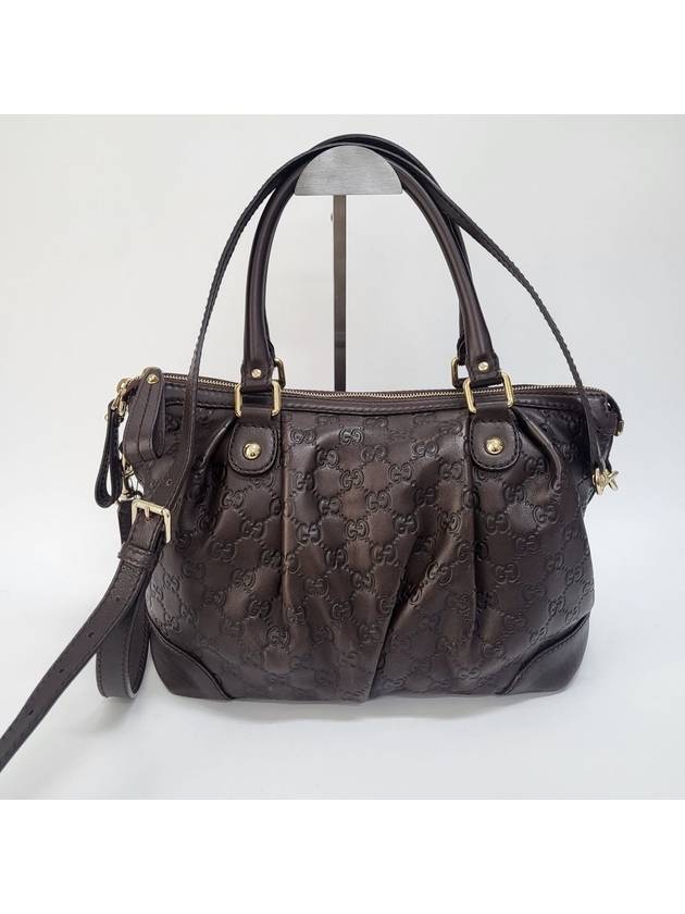 Cima GG leather brown tote bag shoulder 247902 - GUCCI - BALAAN 2