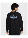 Sportswear Oversized Long Sleeve T Shirt M Black Royal Pulse HQ2964 010 - NIKE - BALAAN 2