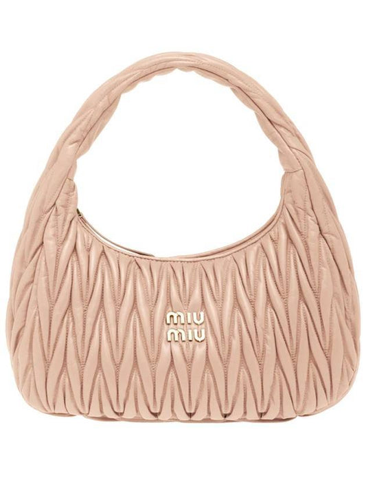 Wander Materasse Nappa Leather Hobo Tote Bag Cameo - MIU MIU - BALAAN 1