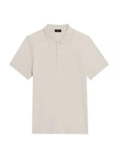 Bronn Cotton Short Sleeve Polo Shirt Beige - THEORY - BALAAN 1