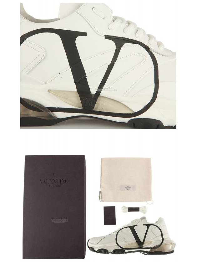 Men's V Logo Bounce Low Top Sneakers White - VALENTINO - BALAAN 9