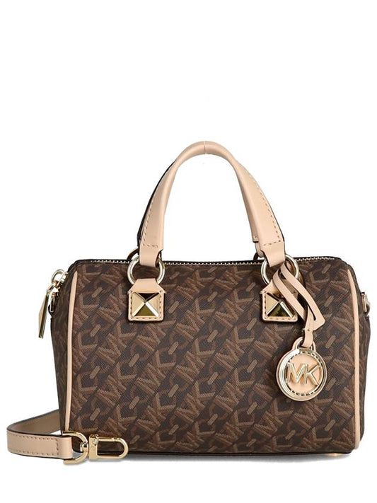 Grayson Small Empire Signature Logo Duffel Cross Bag Brown - MICHAEL KORS - BALAAN 2