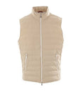 Zip-Up Down Vest Sand - BRUNELLO CUCINELLI - BALAAN 1