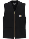 Arbor Cotton Canvas Vest Black - CARHARTT WIP - BALAAN 1