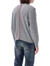 Arm Band Merino Wool Pique Knit Top Grey - THOM BROWNE - BALAAN 3