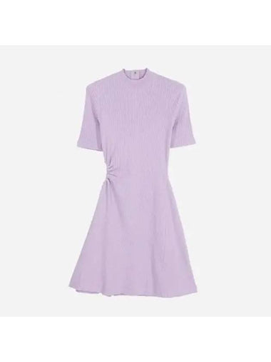 Azur Parma Knit Dress One Piece Purple MFPRO02797 - MAJE - BALAAN 1