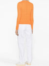 Embroidered Logo Pony Cable Knit Top Orange - POLO RALPH LAUREN - BALAAN 5