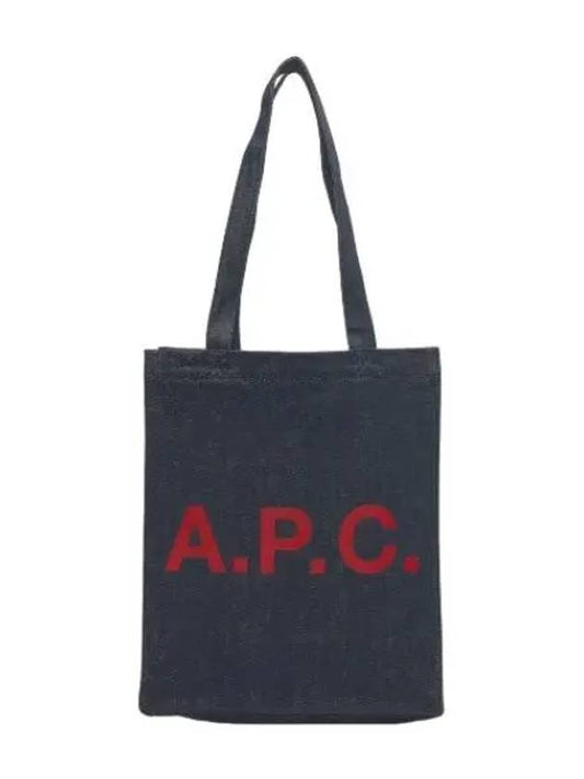 denim logo tote bag blue handbag - A.P.C. - BALAAN 1