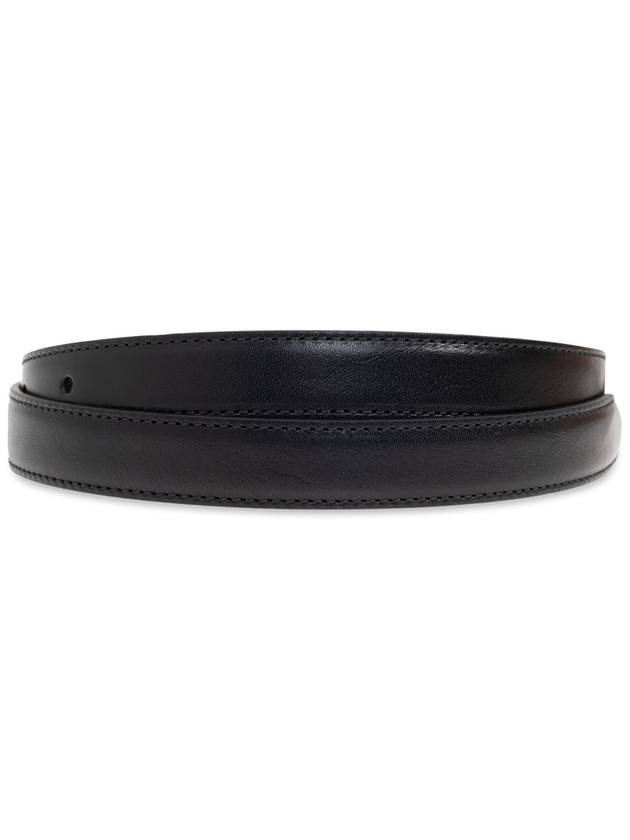 Alexander McQueen Leather Belt, Women's, Navy Blue - ALEXANDER MCQUEEN - BALAAN 3