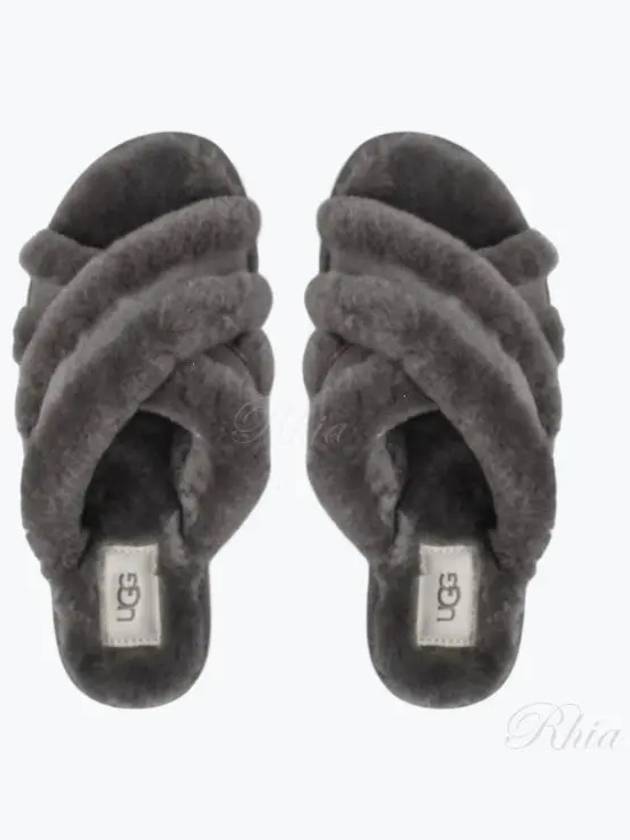 Scuffita Fur Slippers Grey - UGG - BALAAN 2