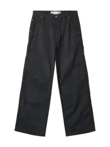 wide cargo pants black - OFF WHITE - BALAAN 1