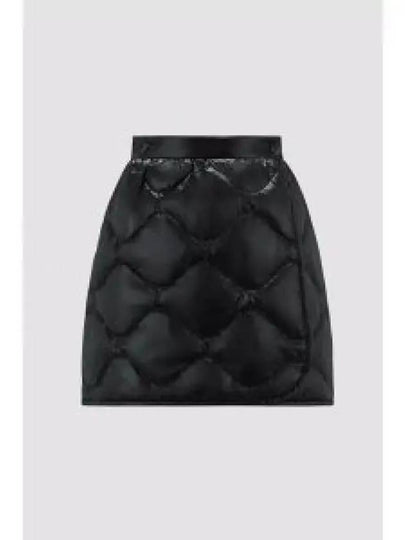 Logo Patch Padded Skirt Black I20932D00015595ZZ999 994925 - MONCLER - BALAAN 1