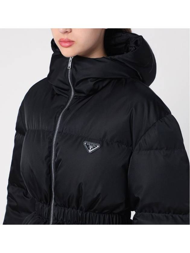 Les nylon down jacket black - PRADA - BALAAN 4