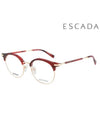 Glasses Frame VES A88F 0GG3 Round Titanium Men Women - ESCADA - BALAAN 1