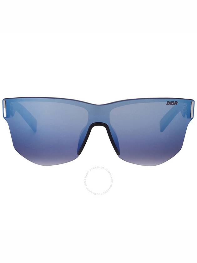 Dior DIOREXTREM M2U Grey Blue Flash Gradient Shield Men's Sunglasses DM40021U 01B 130 - DIOR - BALAAN 1