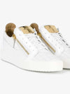 May London Croc Leather Low Top Sneakers White - GIUSEPPE ZANOTTI - BALAAN 2