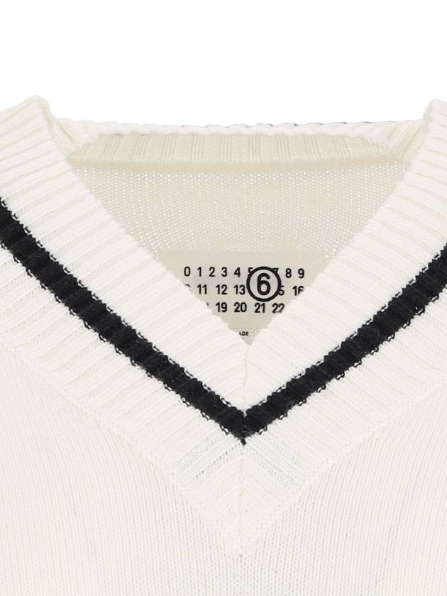 MM6 Maison Margiela Sweaters White - MAISON MARGIELA - BALAAN 4