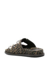 Feel Logo Slippers Black - FENDI - BALAAN 3