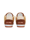 CT-02 Scratch Shearling Mid Low Top Sneakers - CELINE - BALAAN 5