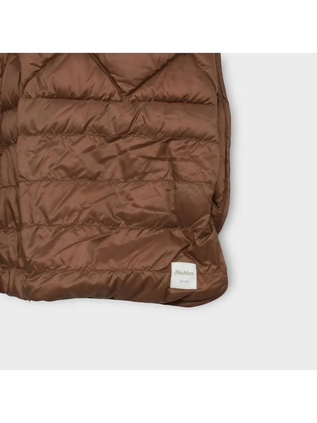 Treman Zip-Up Padding Cape Brown - MAX MARA - BALAAN 5