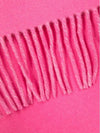 Lecharpe Fringe Logo Virgin Wool Muffler Pink - JACQUEMUS - BALAAN 4