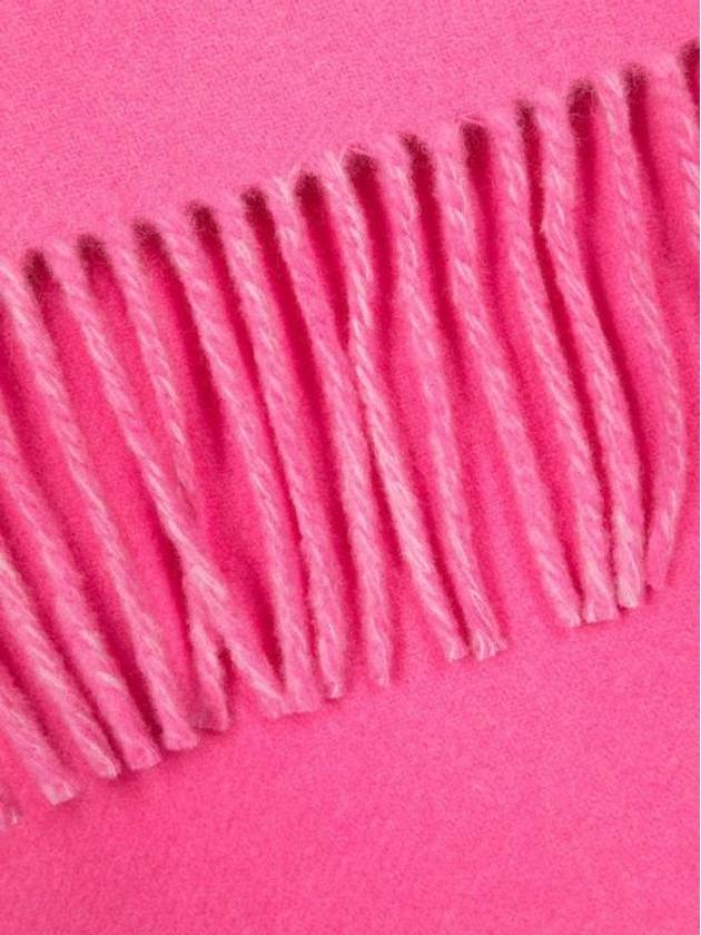 Lecharpe Fringe Logo Virgin Wool Muffler Pink - JACQUEMUS - BALAAN 4