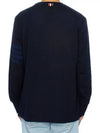 4 Bar Armband Tonal Long Sleeve T-Shirt Navy - THOM BROWNE - BALAAN 5