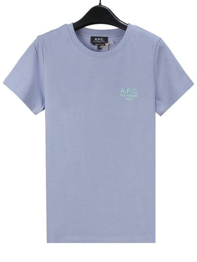 New Denise Logo Short Sleeve T-Shirt Lilac - A.P.C. - BALAAN 2