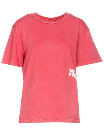 T By Alexander Wang T-Shirt With Logo - ALEXANDER WANG - BALAAN 1