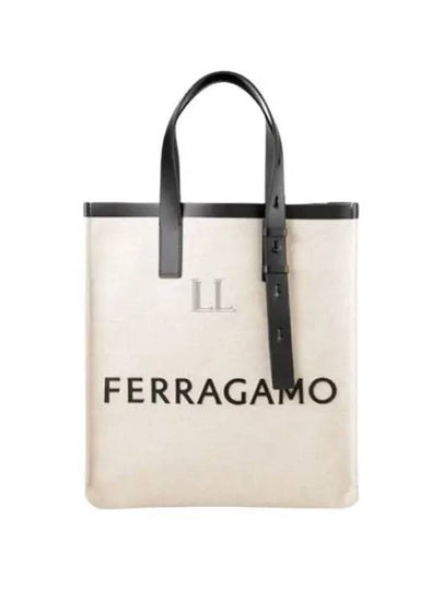 Signature Tote Bag Natural - SALVATORE FERRAGAMO - BALAAN 2