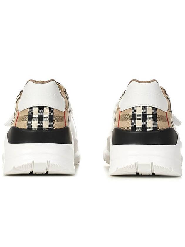 Vintage Check Suede Leather Sneakers Archive Beige - BURBERRY - BALAAN 7