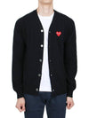 Red Wappen Wool Cardigan P1N008 AZ N008 051 1 - COMME DES GARCONS - BALAAN 3