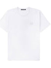 Face Patch Crew Neck Short Sleeve T-Shirt White - ACNE STUDIOS - BALAAN 6