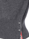 Diagonal Classic Cashmere Knit Top Grey - THOM BROWNE - BALAAN 6