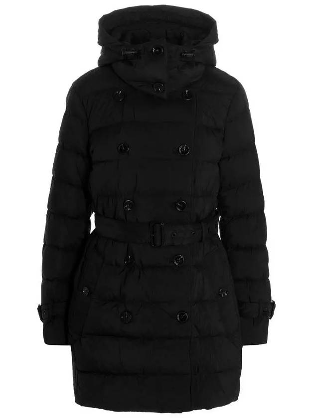 Detachable Hoodie Puffer Coat Padded Black - BURBERRY - BALAAN 2