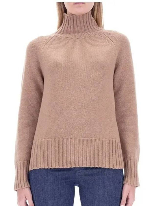 MANTOVA turtleneck sweater brown - MAX MARA - BALAAN 1