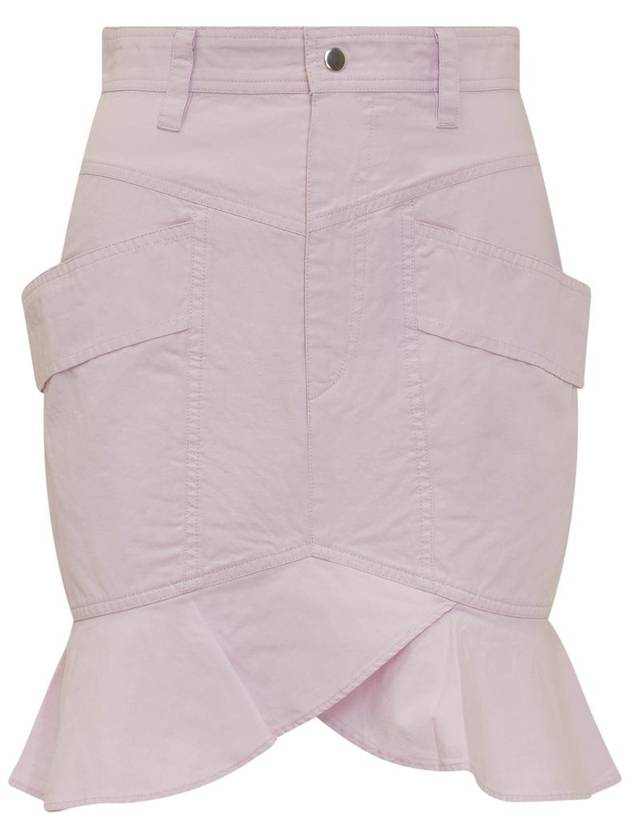 Short Skirt 23PJU0004FA A1G32E 86LC LILAC - ISABEL MARANT ETOILE - BALAAN 2