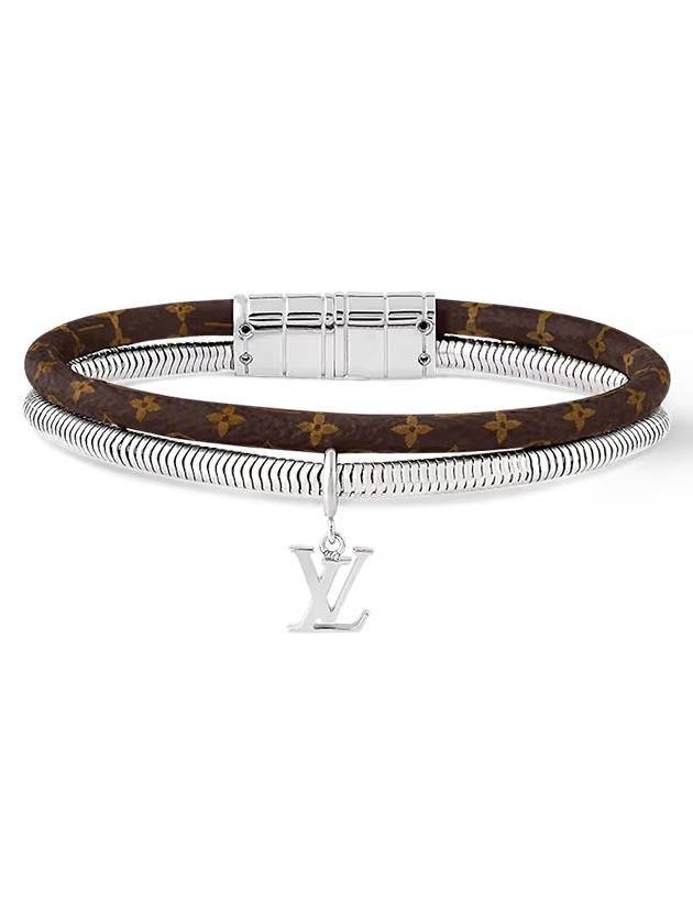 Monogram Swirl Bracelet Brown M8579E - LOUIS VUITTON - BALAAN 2