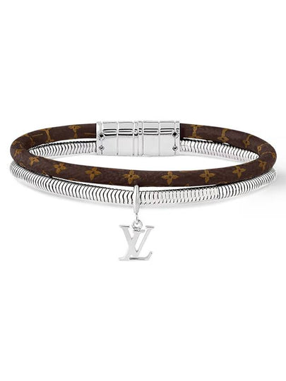 Monogram Eclipse Swirl Bracelet Silver Brown - LOUIS VUITTON - BALAAN 2