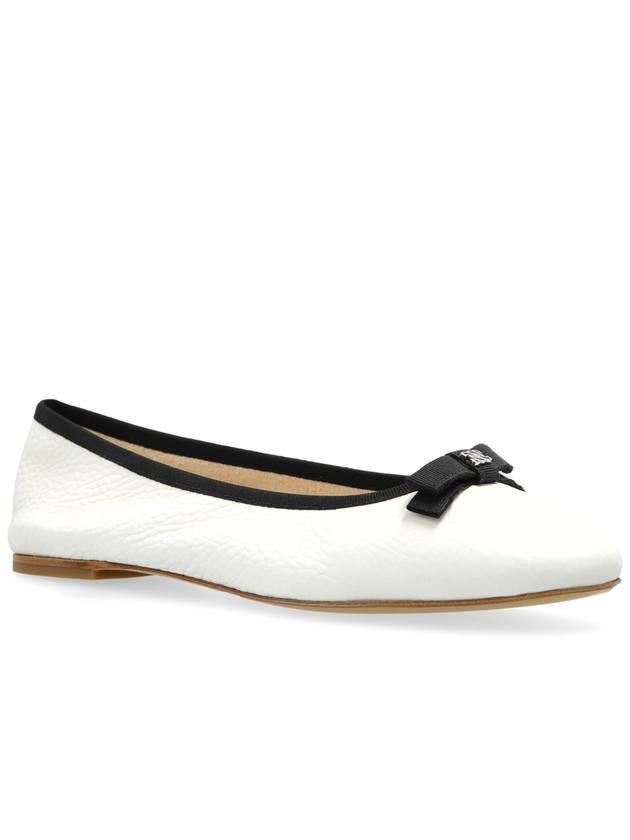 Casadei Leather Ballet Flats, Women's, Cream - CASADEI - BALAAN 4