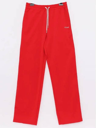 Double Face Drawstring track pants red - CELINE - BALAAN 2