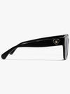 Eyewear Heart Logo Square Sunglasses Black - CHANEL - BALAAN 4