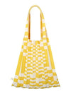 Shoulder bag grid yellow - PLEATSMAMA - BALAAN 5