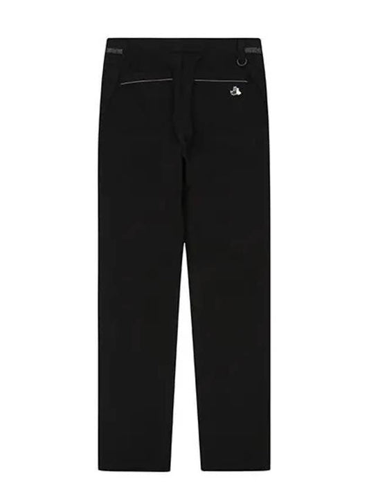 tricot straight fit pants 5074LZWNBLACK - BLACK&WHITE - BALAAN 2