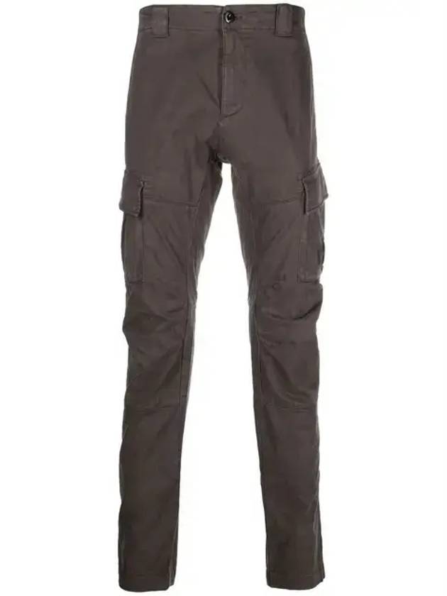 Lens Patch Stretch Satin Cargo Straight Pants Grey - CP COMPANY - BALAAN 2