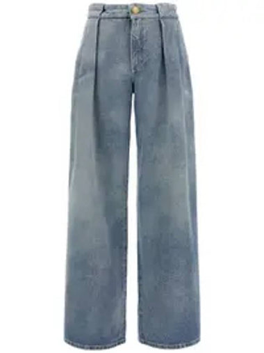 Pleated Jeans Light Blue - BALMAIN - BALAAN 1