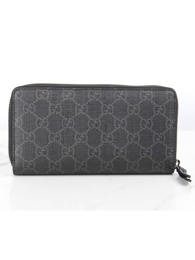 Snake zipper long wallet black - GUCCI - BALAAN 4