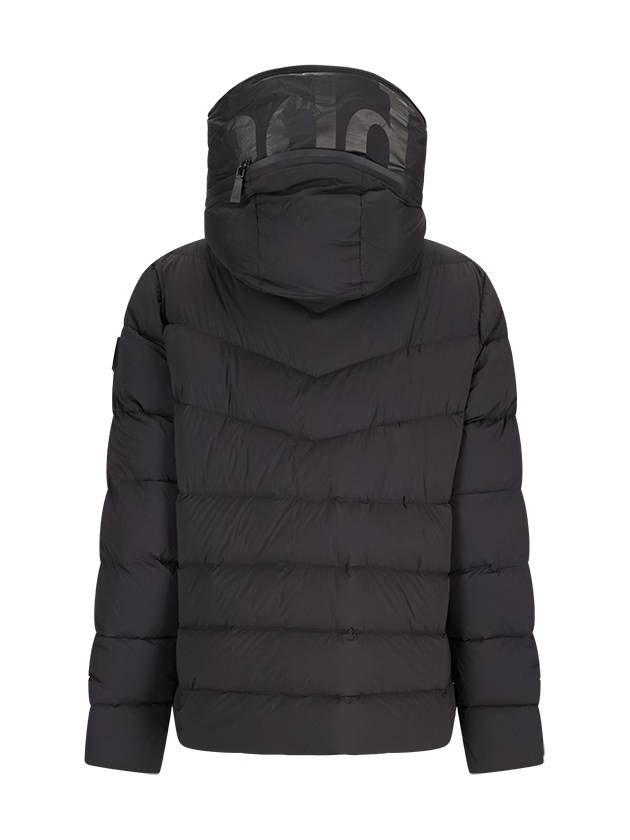 QUILTED DOWN JACKET WITH LOGO HOOD - ADD - BALAAN 2